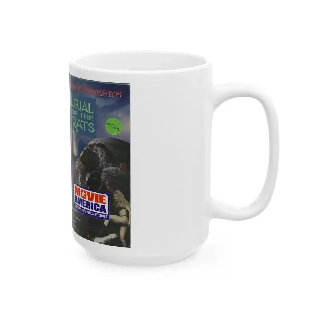 BURIAL OF THE RATS (VHS COVER) - White Coffee Mug - Go Mug Yourself