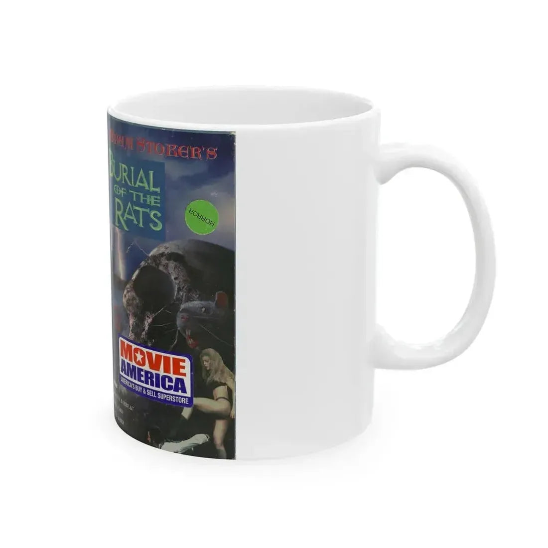 BURIAL OF THE RATS (VHS COVER) - White Coffee Mug - Go Mug Yourself