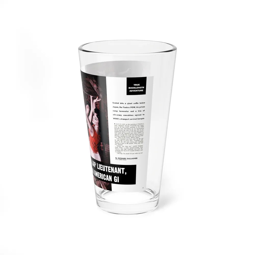 Buried Alive, Male magazine, December 1960 (Magazine Illustration) Pint Glass 16oz-Go Mug Yourself