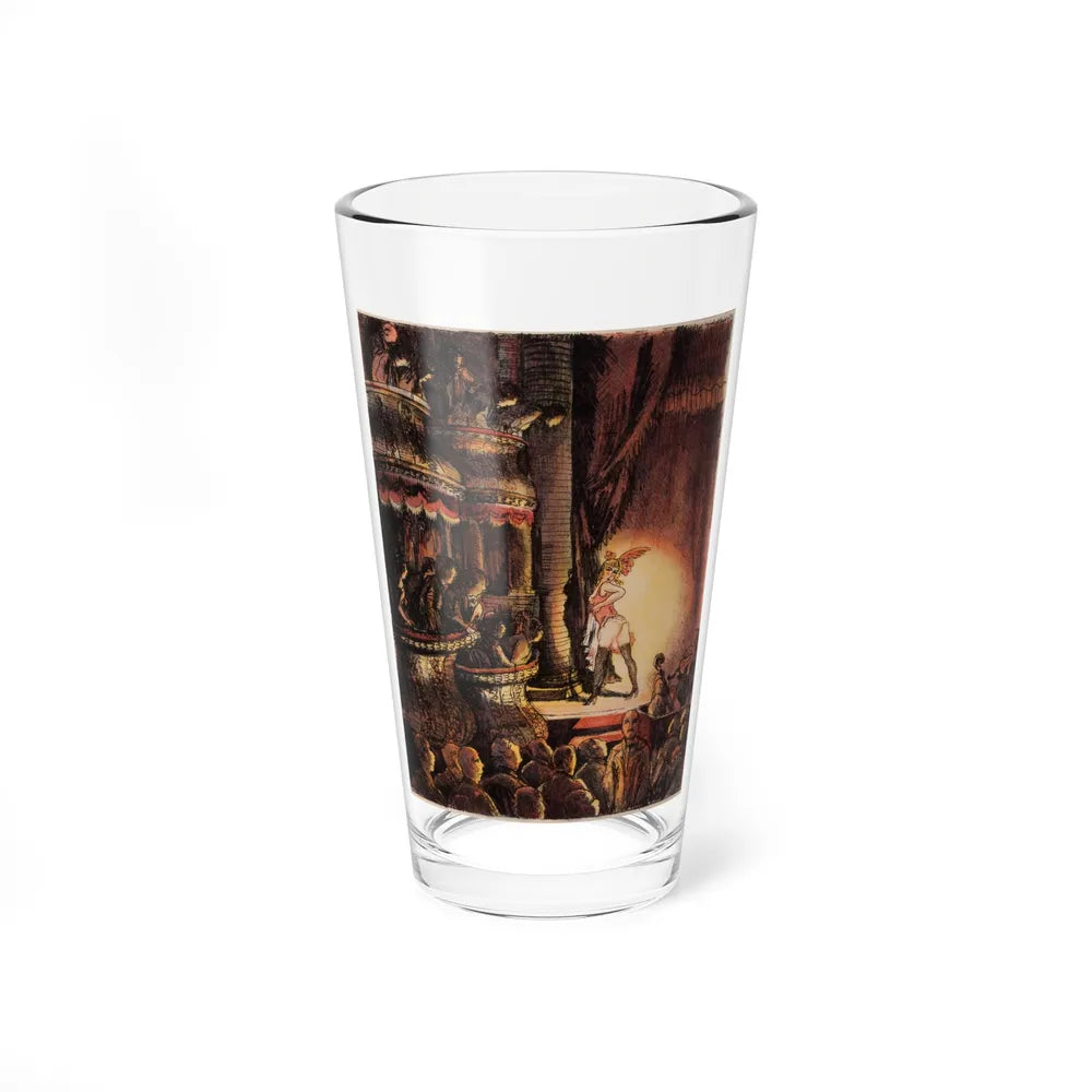 Burlesque Show (Magazine Illustration) Pint Glass 16oz-16oz-Go Mug Yourself