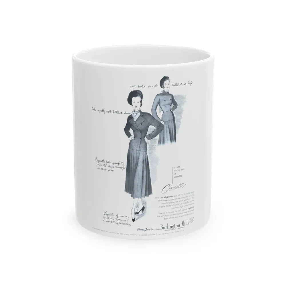 Burlington Mills, 1948 - White Coffee Mug 11oz - Go Mug Yourself