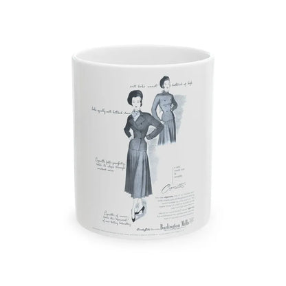Burlington Mills, 1948 - White Coffee Mug 11oz - Go Mug Yourself