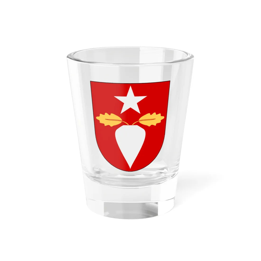 Burlöv vapen (Sweden) (Coat of Arms) Shot Glass 1.5oz 1.5oz - Go Mug Yourself