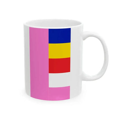 Burmese buddhist flag (Myanmar) White Coffee Mug - Go Mug Yourself