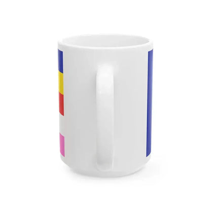 Burmese buddhist flag (Myanmar) White Coffee Mug - Go Mug Yourself