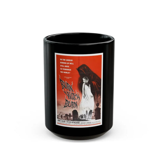 BURN WITCH, BURN 1962 Movie Poster - Black Coffee Mug-15oz-Go Mug Yourself