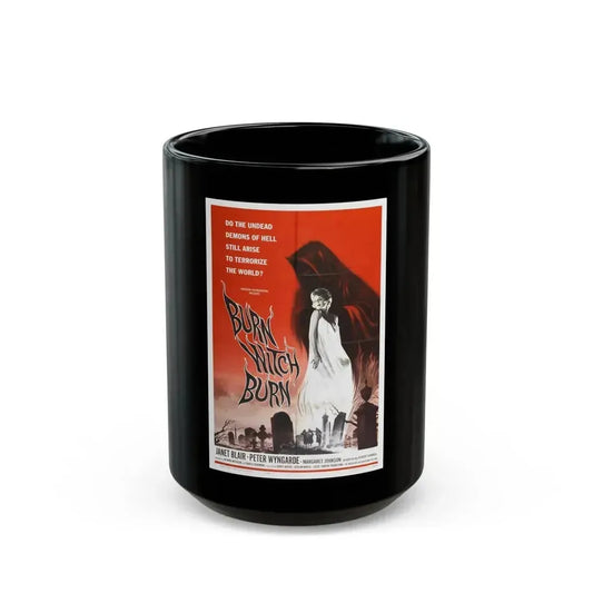 BURN WITCH, BURN 1962 Movie Poster - Black Coffee Mug 15oz - Go Mug Yourself