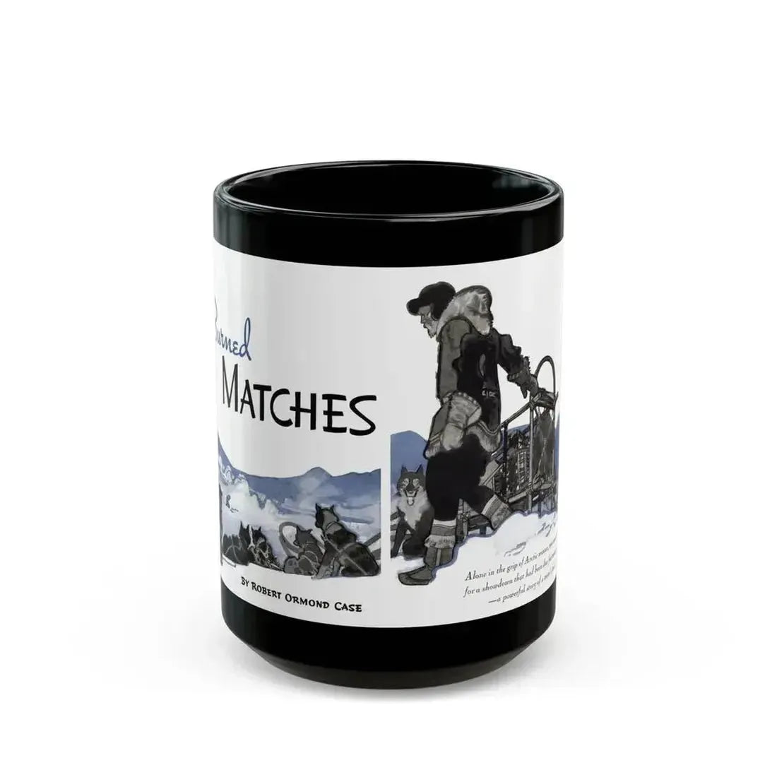 Burned Matches, The American Magazine, December 1936 - Black Coffee Mug 15oz - Go Mug Yourself