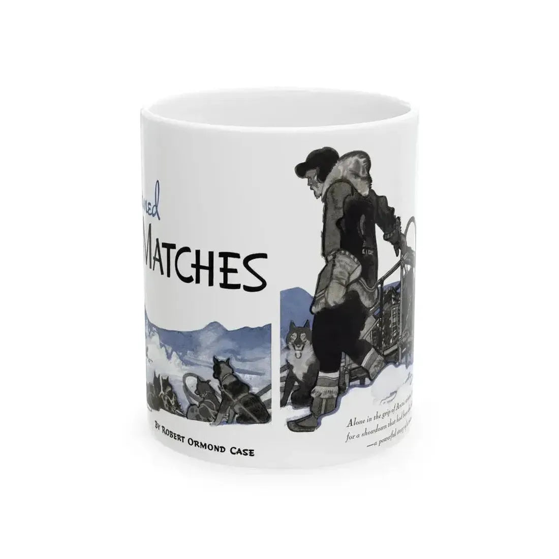 Burned Matches, The American Magazine, December 1936 - White Coffee Mug 11oz - Go Mug Yourself