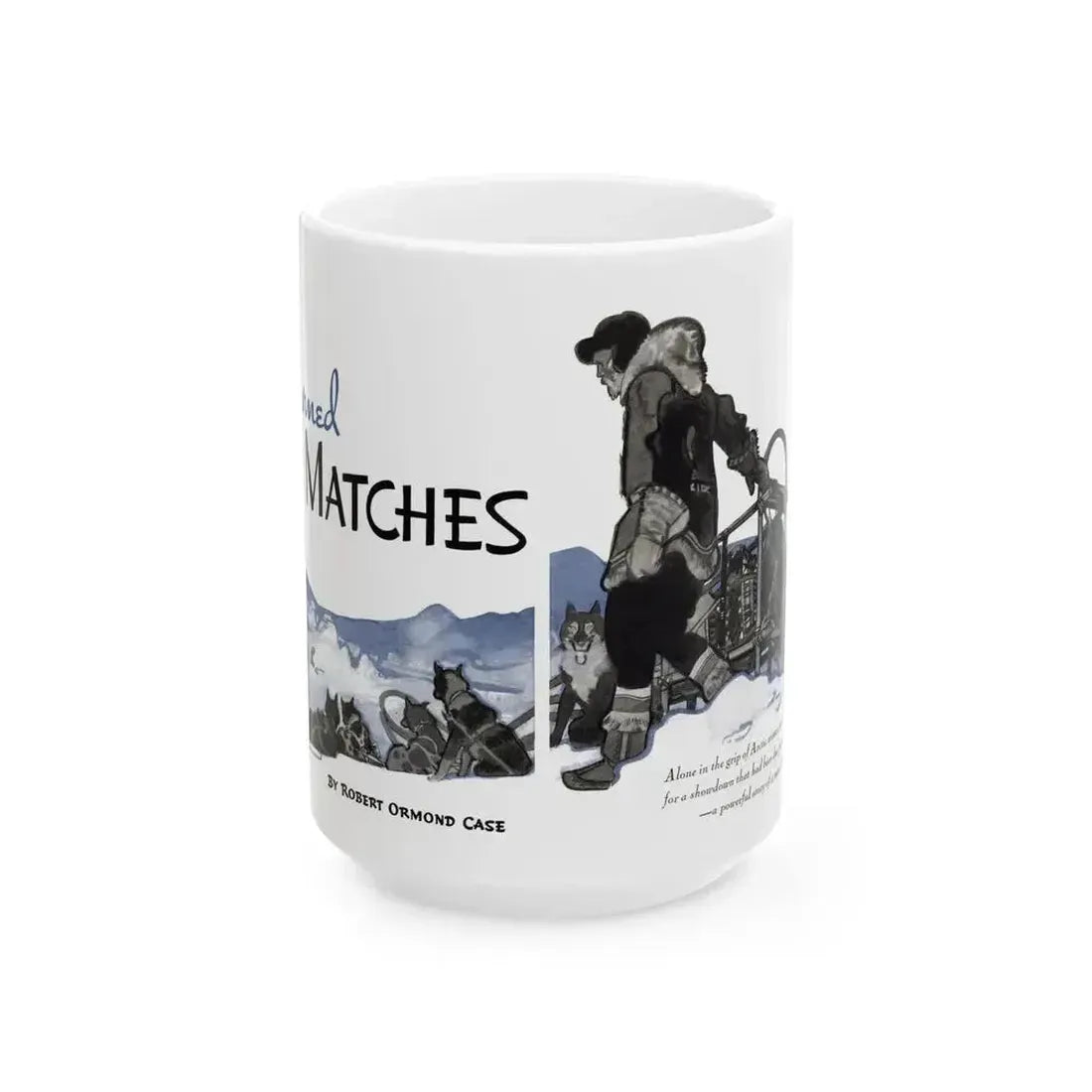 Burned Matches, The American Magazine, December 1936 - White Coffee Mug 15oz - Go Mug Yourself