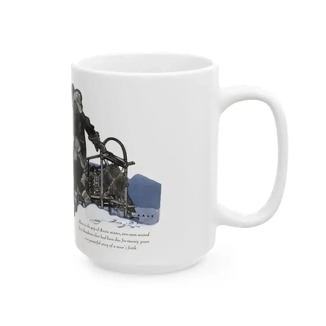 Burned Matches, The American Magazine, December 1936 - White Coffee Mug - Go Mug Yourself