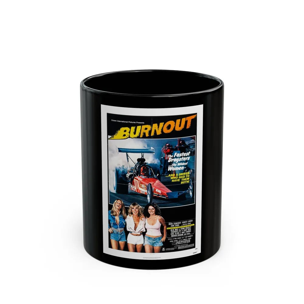 BURNOUT 1979 Movie Poster - Black Coffee Mug-11oz-Go Mug Yourself