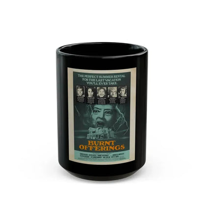 BURNT OFFERINGS 1976 Movie Poster - Black Coffee Mug 15oz - Go Mug Yourself