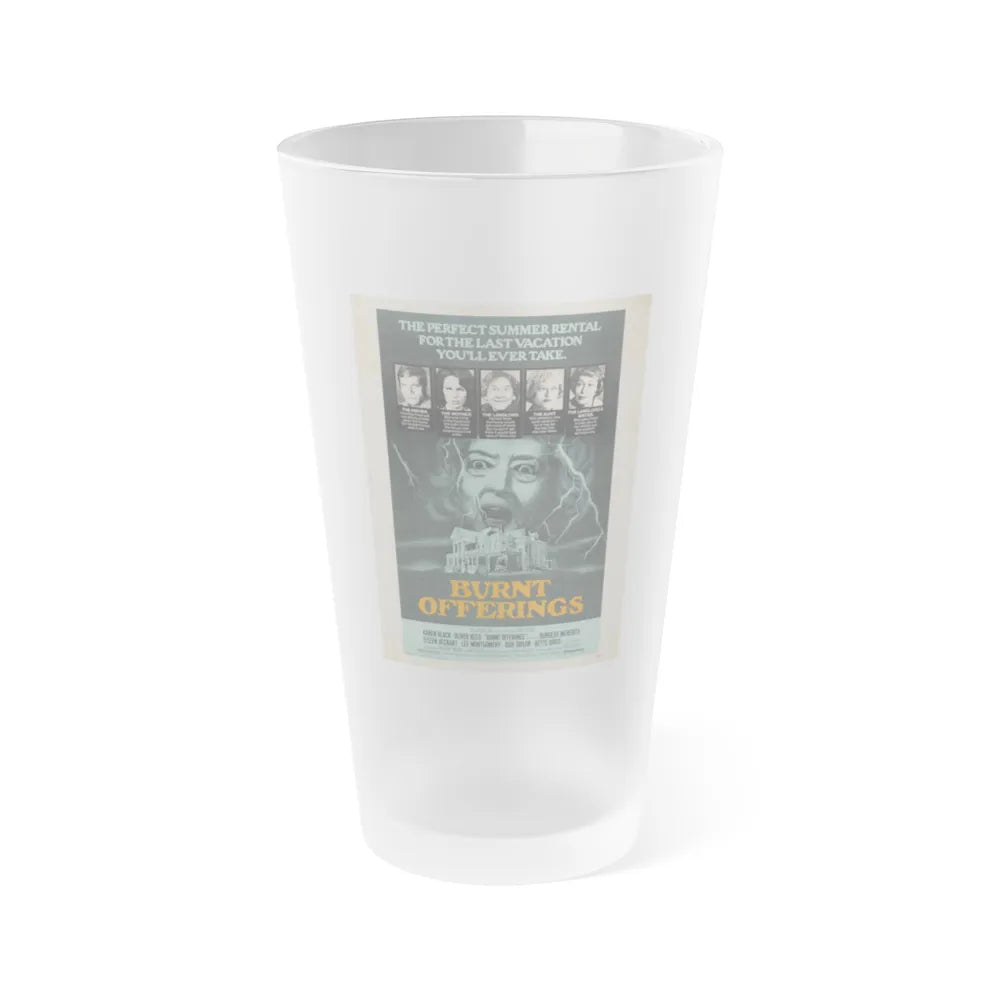 BURNT OFFERINGS 1976 Movie Poster - Frosted Pint Glass 16oz-16oz-Frosted-Go Mug Yourself