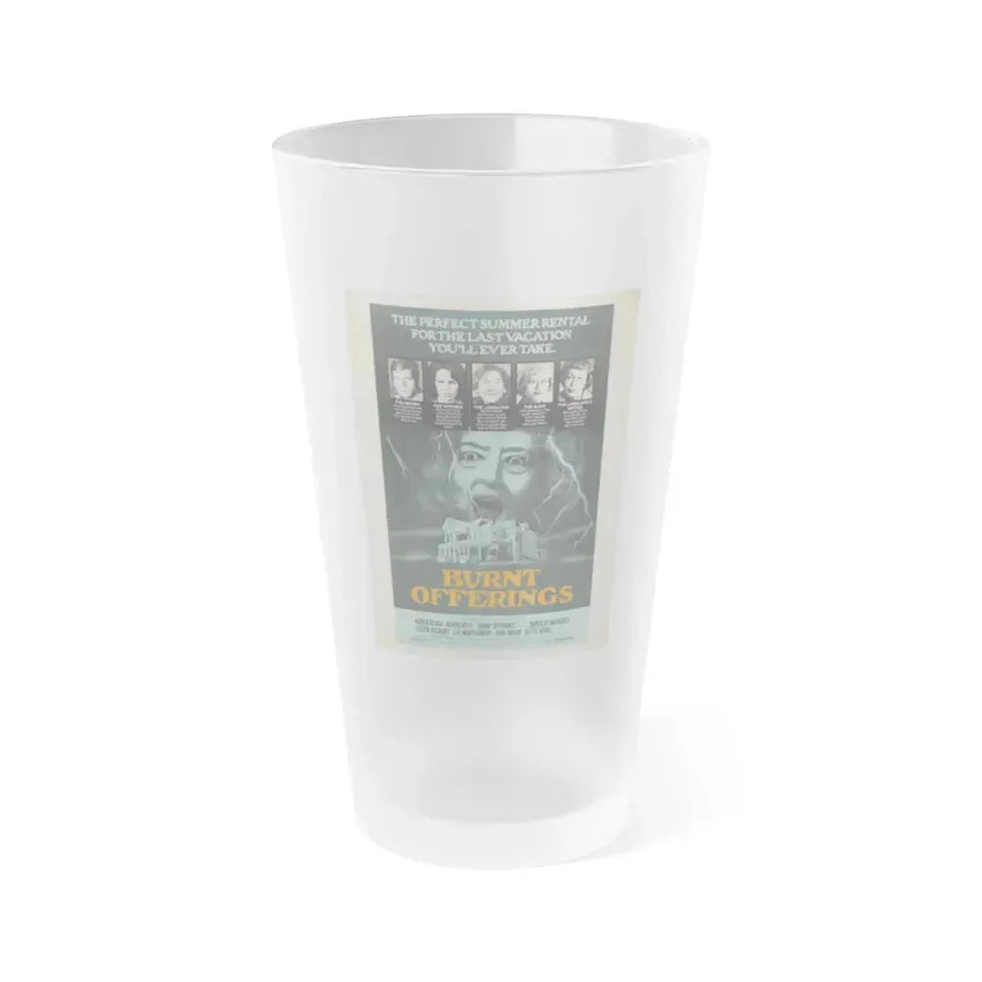 BURNT OFFERINGS 1976 Movie Poster - Frosted Pint Glass 16oz 16oz Frosted - Go Mug Yourself