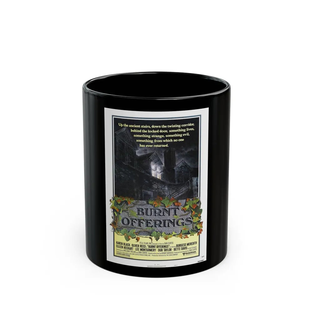 BURNT OFFERINGS (TEASER) 1976 Movie Poster - Black Coffee Mug-11oz-Go Mug Yourself