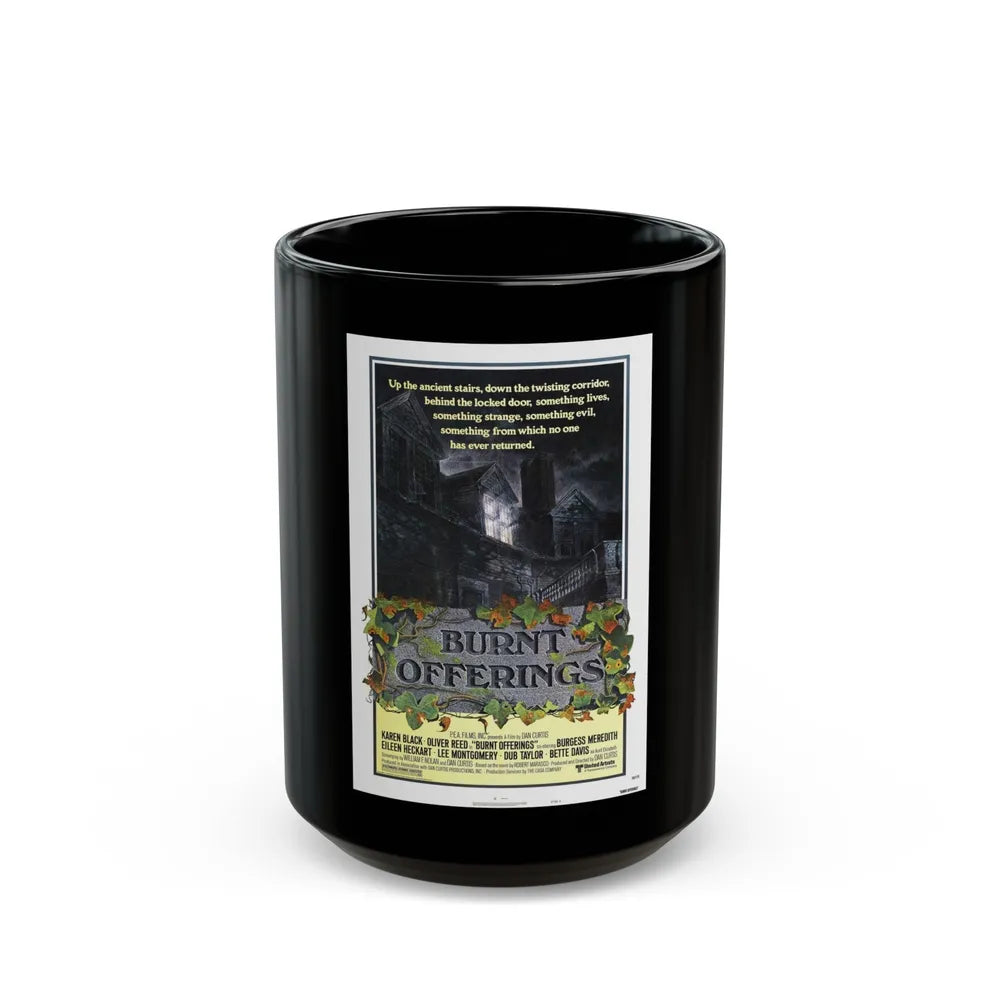 BURNT OFFERINGS (TEASER) 1976 Movie Poster - Black Coffee Mug-15oz-Go Mug Yourself