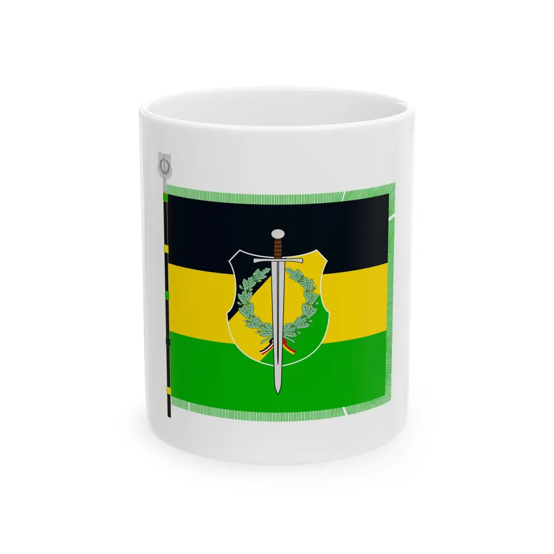 Burschenschaft Tertia Pirna Fahne Version 2 (Germany) White Coffee Mug 11oz - Go Mug Yourself