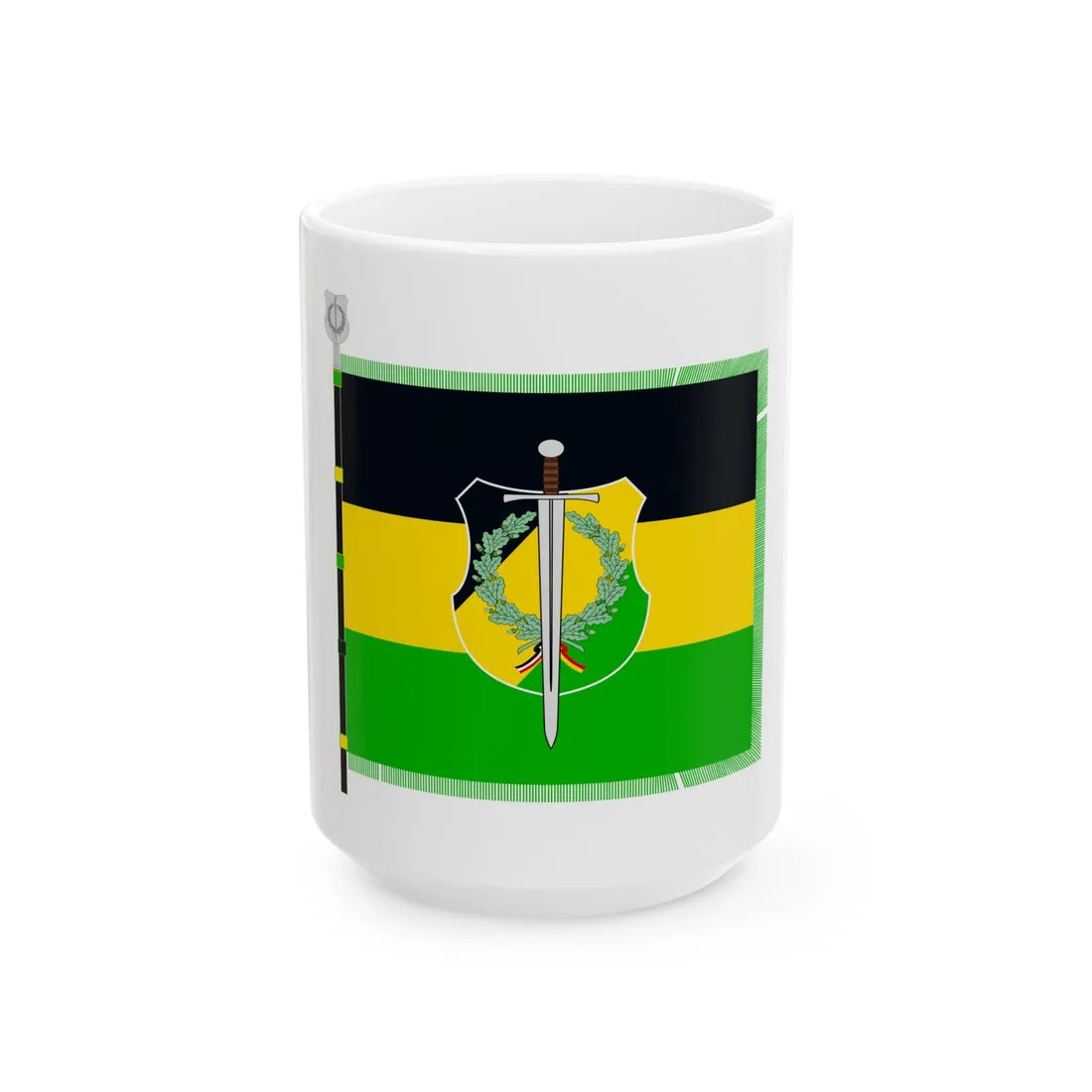 Burschenschaft Tertia Pirna Fahne Version 2 (Germany) White Coffee Mug 15oz - Go Mug Yourself