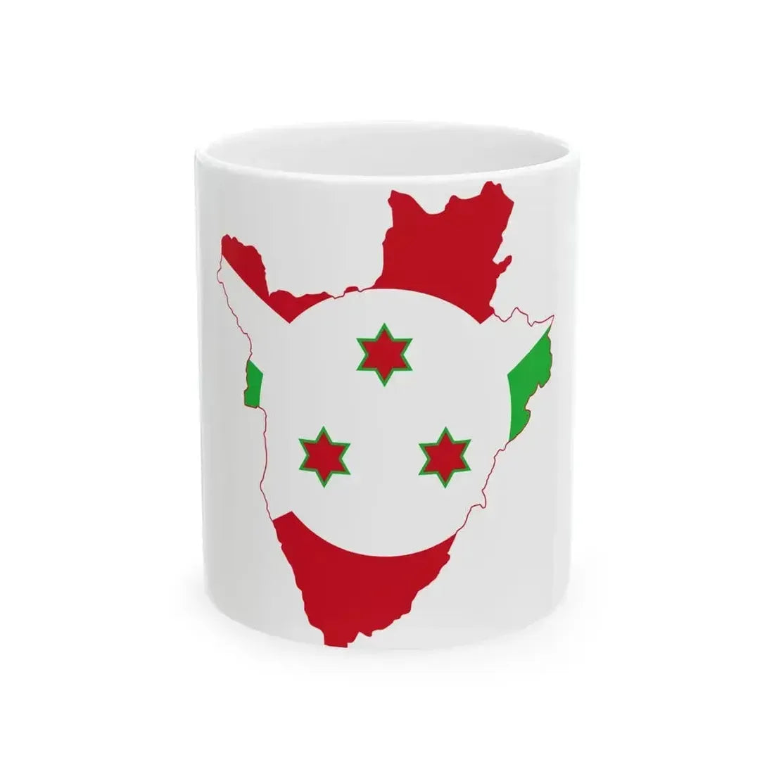 Burundi Stub (Burundi) White Coffee Mug 11oz - Go Mug Yourself
