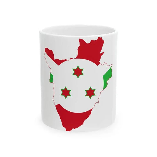 Burundi Stub (Burundi) White Coffee Mug 11oz - Go Mug Yourself