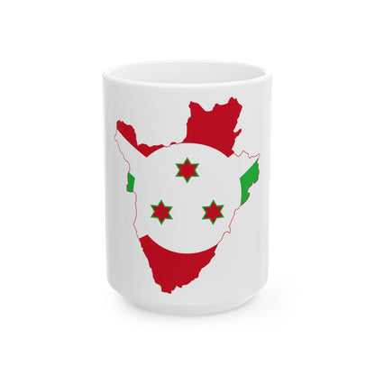Burundi Stub (Burundi) White Coffee Mug-15oz-Go Mug Yourself