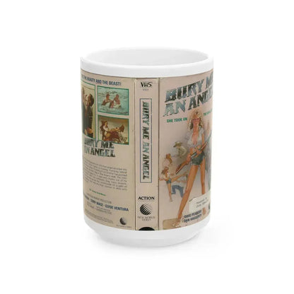 BURY ME AN ANGEL (VHS COVER) - White Coffee Mug 15oz - Go Mug Yourself