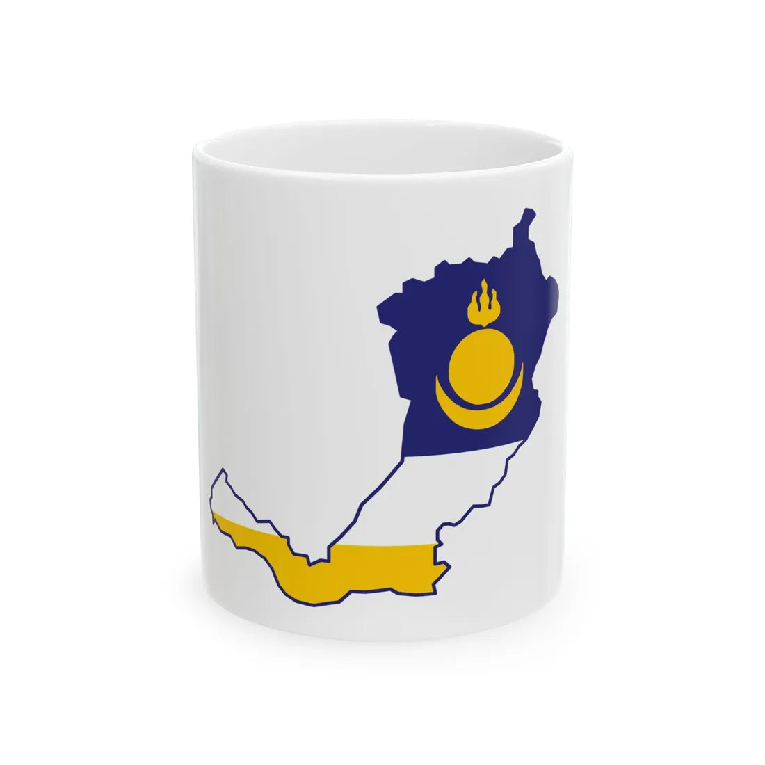 Buryatia-geo-stub (Russia) White Coffee Mug 11oz - Go Mug Yourself