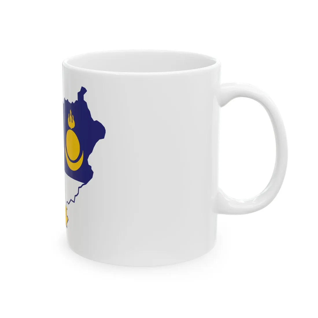 Buryatia-geo-stub (Russia) White Coffee Mug - Go Mug Yourself