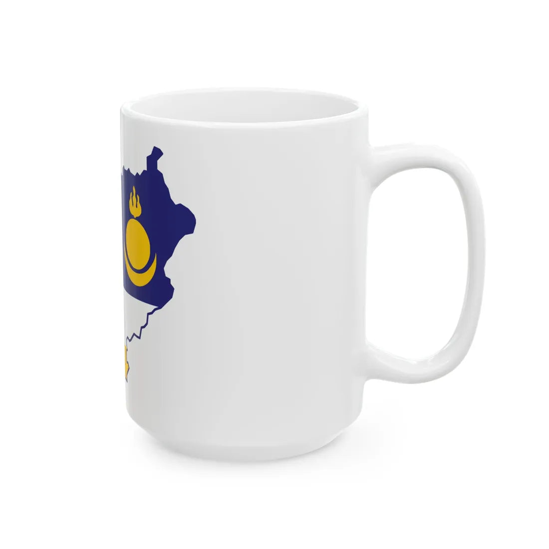 Buryatia-geo-stub (Russia) White Coffee Mug - Go Mug Yourself