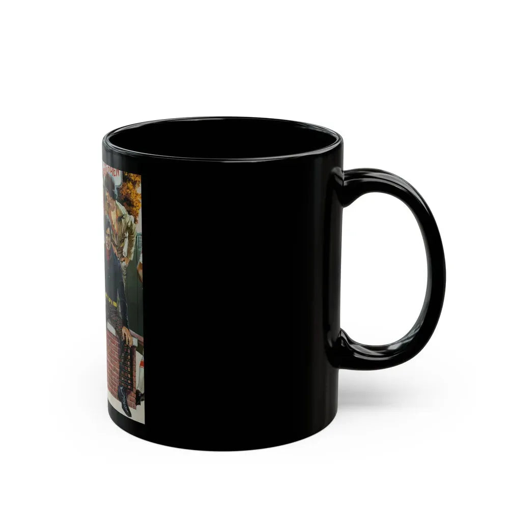 Bus Stop, 1970s - Black Coffee Mug - Go Mug Yourself