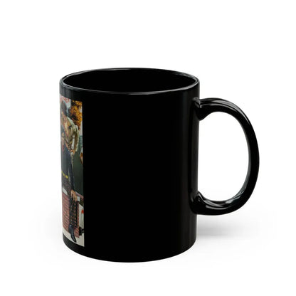 Bus Stop, 1970s - Black Coffee Mug - Go Mug Yourself