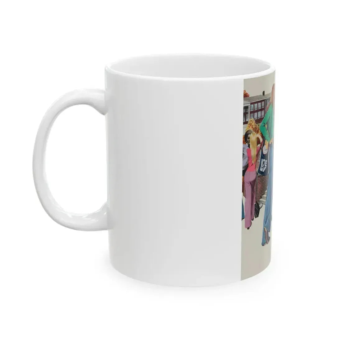Bus Stop, 1970s - White Coffee Mug - Go Mug Yourself