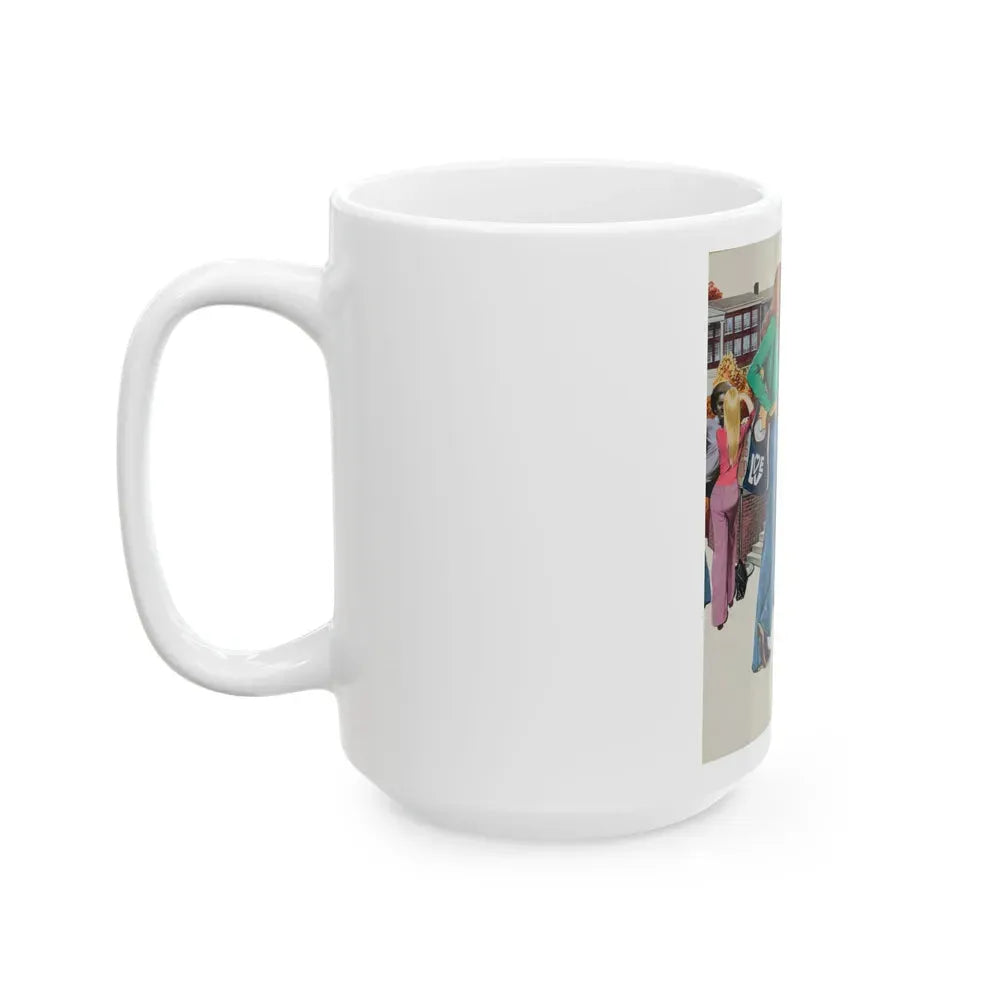 Bus Stop, 1970s - White Coffee Mug - Go Mug Yourself