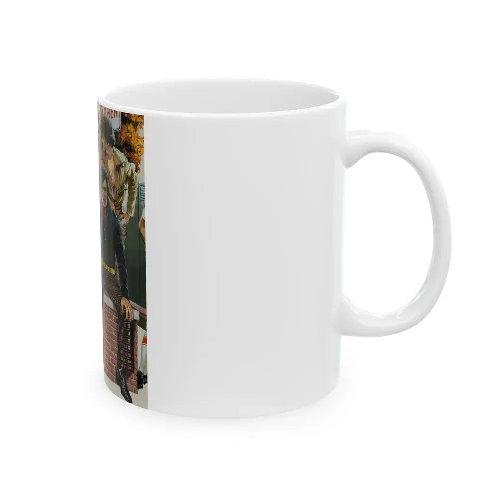 Bus Stop, 1970s - White Coffee Mug - Go Mug Yourself