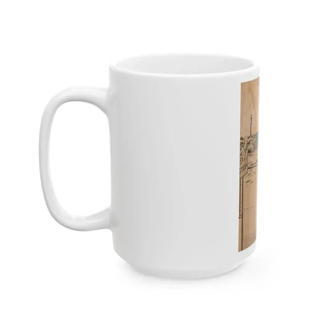 Bus Stop - White Coffee Mug - Go Mug Yourself