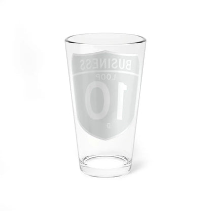 Business Interstate 10-D TX (Texas) (Road Sign) Pint Glass 16oz - Go Mug Yourself