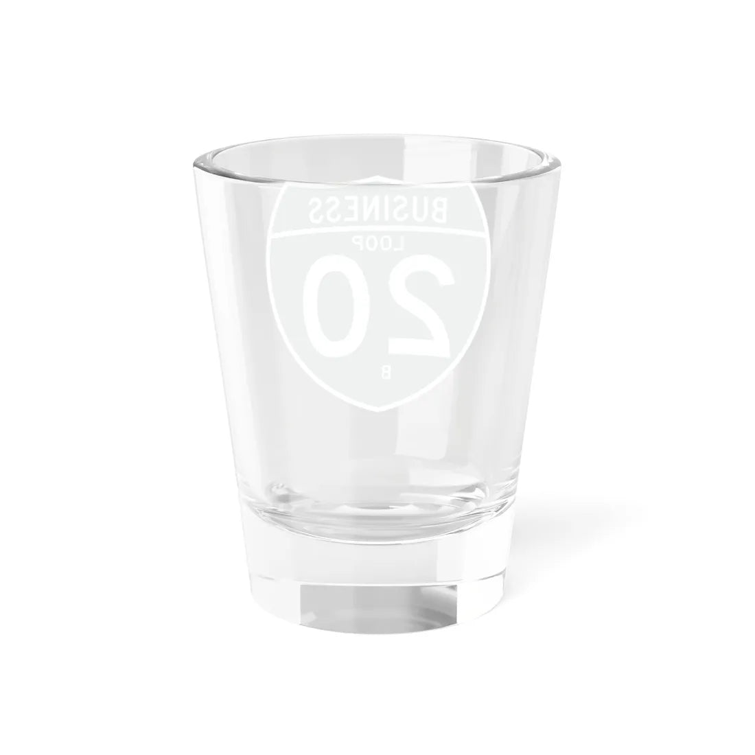 Business Interstate 20-B TX (Texas) (Road Sign) Shot Glass 1.5oz - Go Mug Yourself