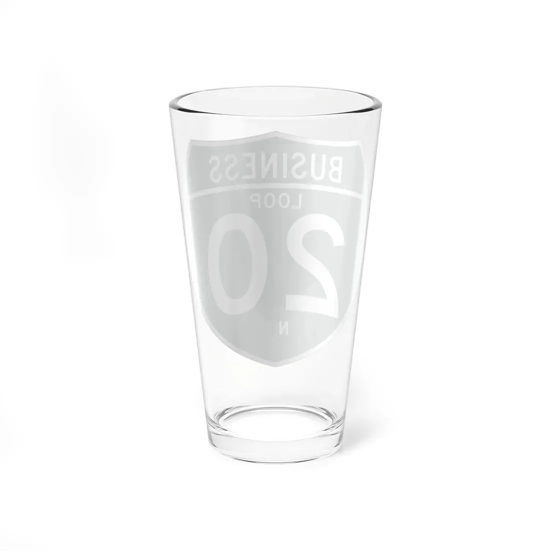 Business Interstate 20-N TX (Texas) (Road Sign) Pint Glass 16oz - Go Mug Yourself