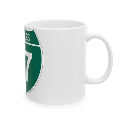 Business Interstate 27-T TX (Texas) (Road Sign) White Coffee Mug - Go Mug Yourself