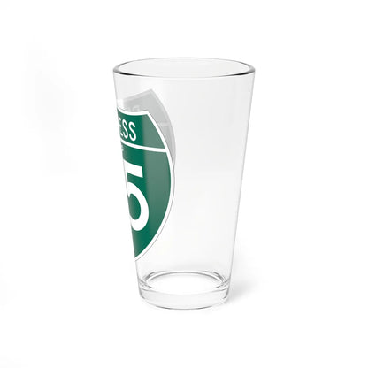 Business Interstate 35-D TX (Texas) (Road Sign) Pint Glass 16oz - Go Mug Yourself