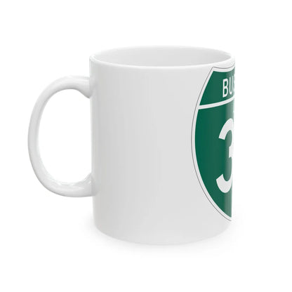Business Interstate 35-H TX (Texas) (Road Sign) White Coffee Mug - Go Mug Yourself