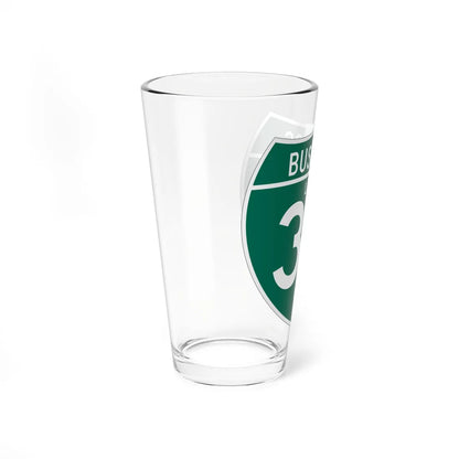 Business Interstate 35-V TX (Texas) (Road Sign) Pint Glass 16oz - Go Mug Yourself