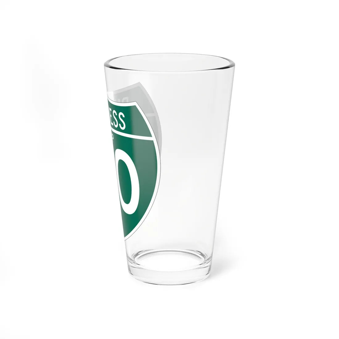 Business Interstate 40-A TX (Texas) (Road Sign) Pint Glass 16oz - Go Mug Yourself