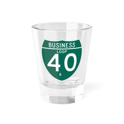 Business Interstate 40-B TX (Texas) (Road Sign) Shot Glass 1.5oz 1.5oz - Go Mug Yourself