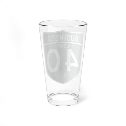 Business Interstate 40-C TX (Texas) (Road Sign) Pint Glass 16oz - Go Mug Yourself