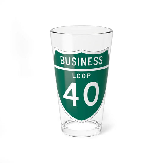 Business Loop 40 CA (California) (Road Sign) Pint Glass 16oz 16oz - Go Mug Yourself