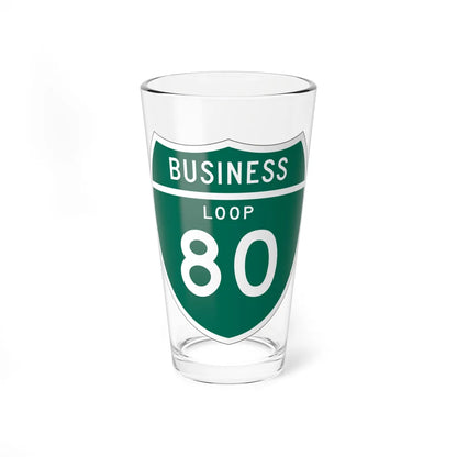 Business Loop 80 CA (California) (Road Sign) Pint Glass 16oz 16oz - Go Mug Yourself