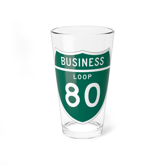 Business Loop 80 CA (California) (Road Sign) Pint Glass 16oz 16oz - Go Mug Yourself