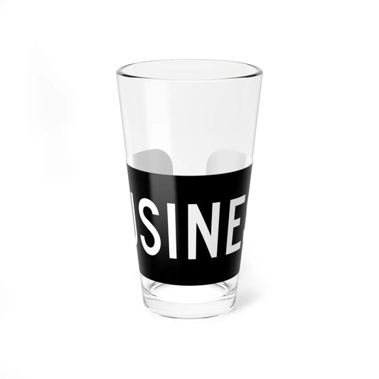 Business plate black FL 1956 (Florida) (Road Sign) Pint Glass 16oz 16oz - Go Mug Yourself